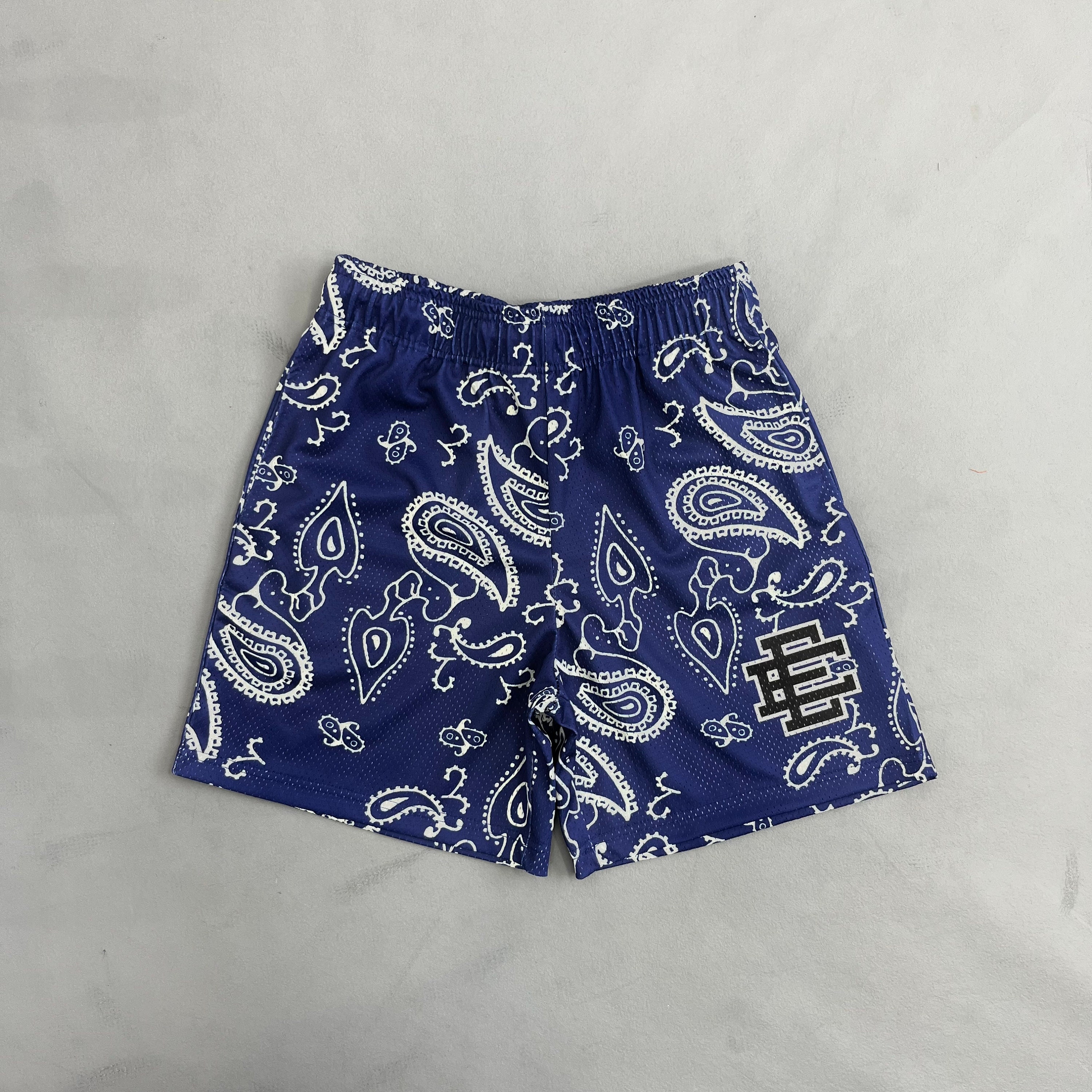 Blue Bandana Shorts