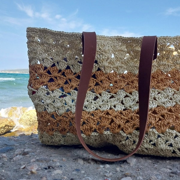 Handmade straw bag, Straw Bags for women, Handwoven straw totes,Boho beach bags,Chic Paperbag,Eco-friendly summer accessories