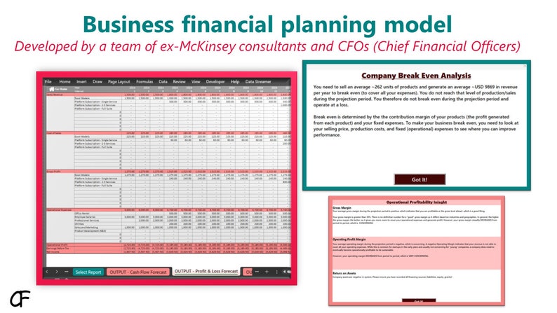 Startup/small Business Financial Planning Model - Etsy