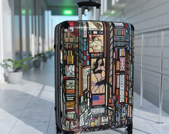 Premium luxury luggage - New York City Polycarbonate Suitcase: Stylish, Secure, and Travel-Ready