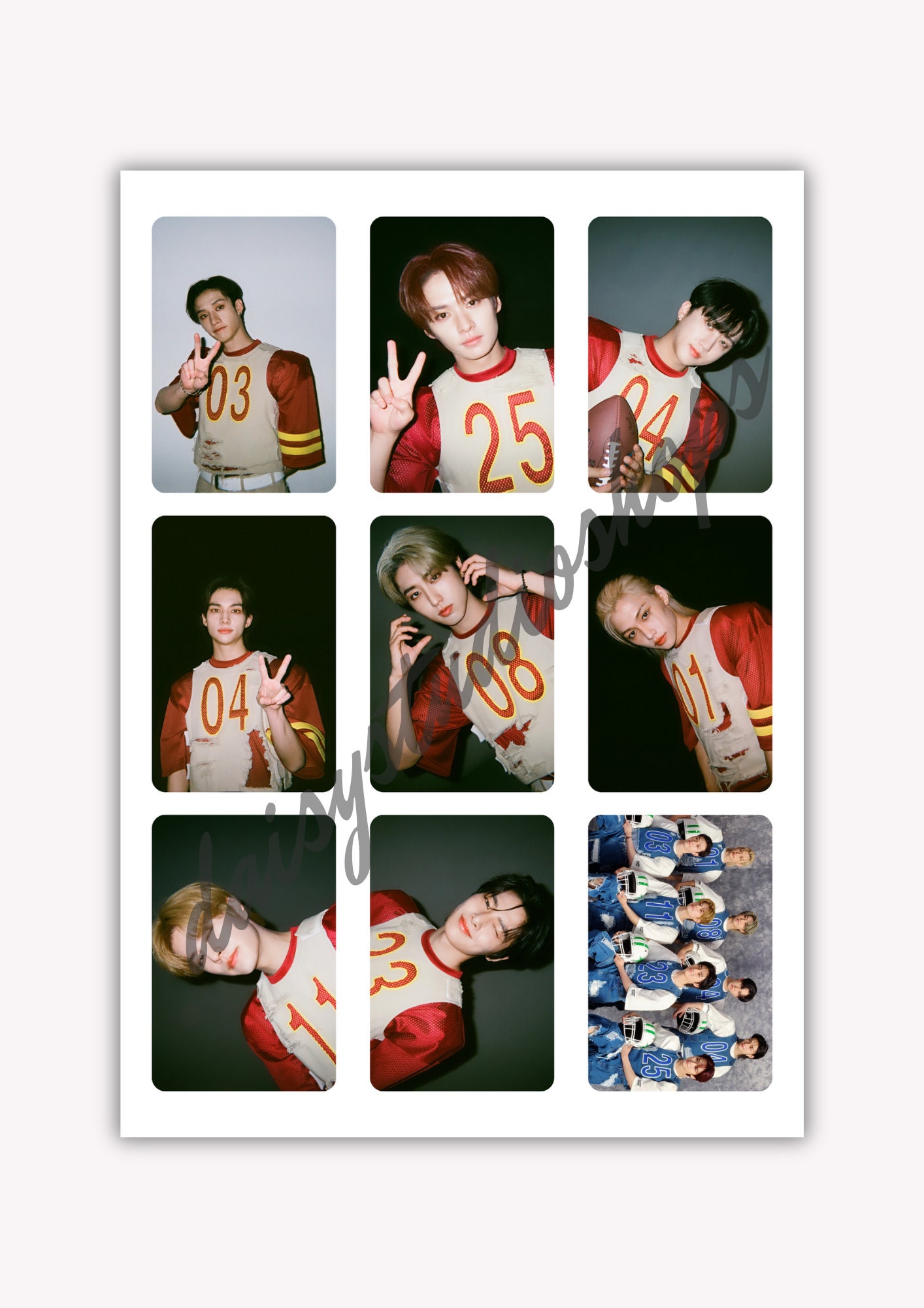 Stray Kids Digital Photocards, 9 Photocards on 9 Pages Each, 81 ...