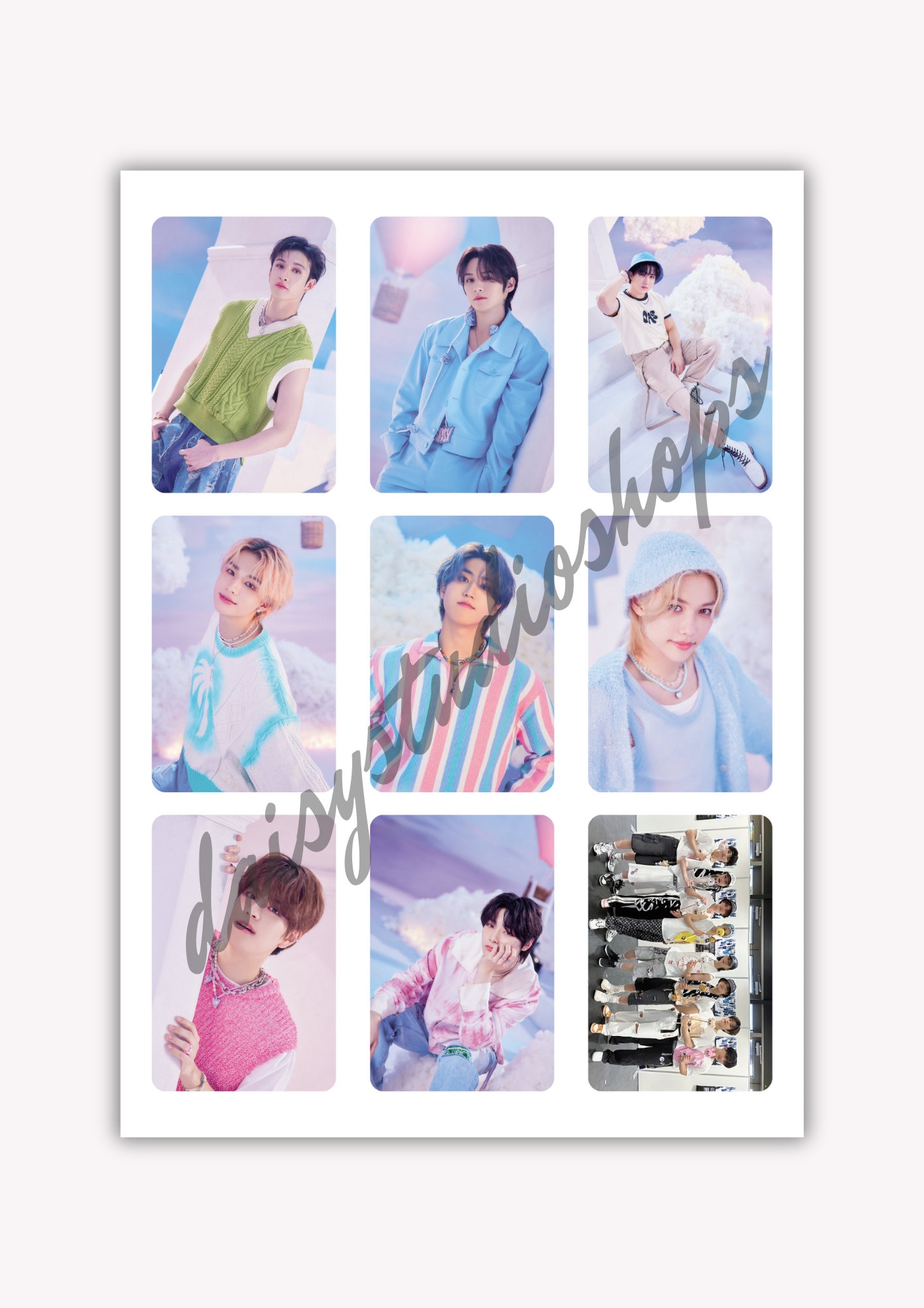Stray Kids Digital Photocards, 9 Photocards on 9 Pages Each, 81 ...