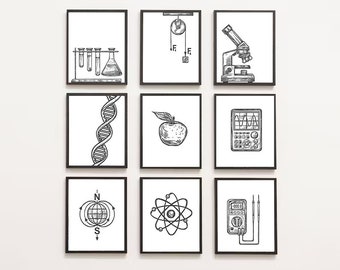 Math Class Gallery Wall Classroom Decor High School Middle - Etsy