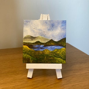 Balallan, Isle of Lewis, mini acrylic and glitter on canvas
