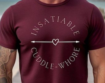 Insatiable Cuddle Heart, Funny Sarcastic Gift, Anniversary or Valentine Idea, Gift for Singles, Couples, Throuples, Best Friends, Boyfriends