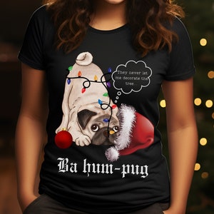Bah hum cheap pug slippers
