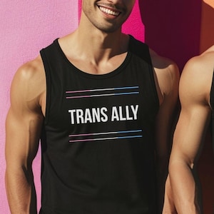 Trans Ally Tank Top: LGBTQ Pride Visibility Shirt