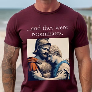 Achilles and Patroclus T-Shirt: LGBTQ+ Pride, Historical Gay Figures