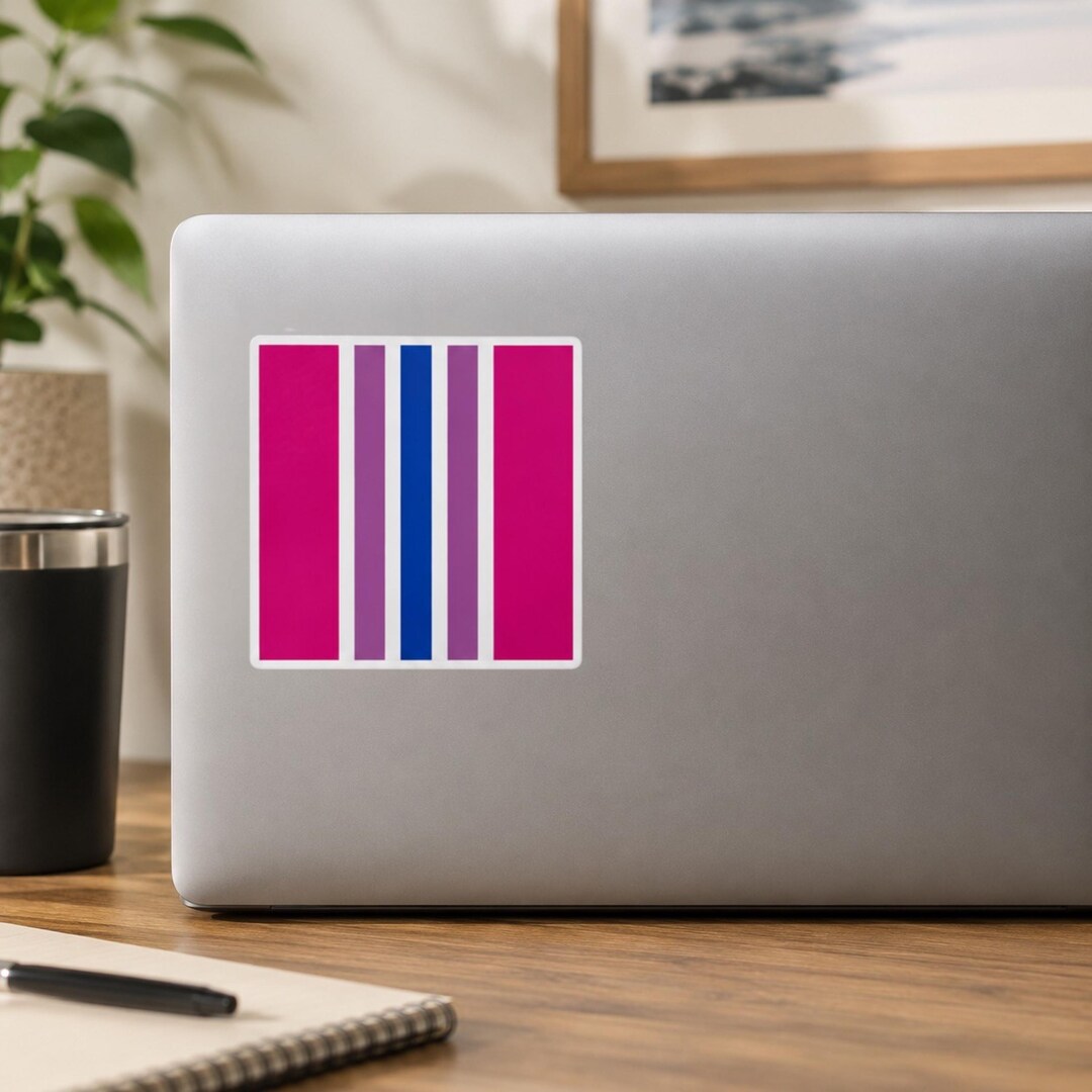 Bi Pride Sticker Subtle Square Decal - Etsy