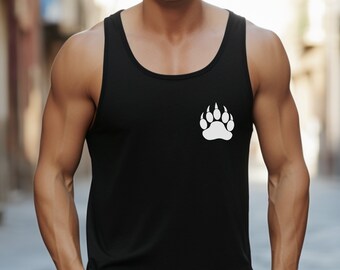 Bear Paw Pride Tank Top, LGBTQ+ Bear Community