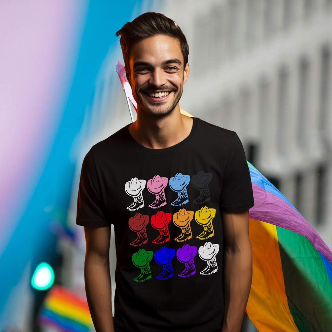 Pride Shirt, LGBT Shirt, LGBTQ Pride, Gay Pride, Country Western Pride Tshirt, Rainbow Shirt