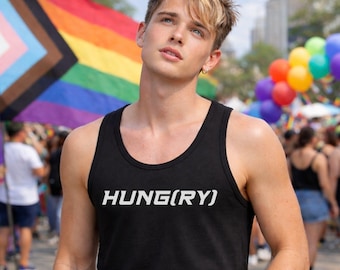 Camiseta sin mangas divertida del Orgullo Gay HUNG RY