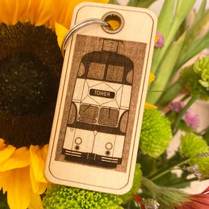 Blackpool Tram personalised keyrings