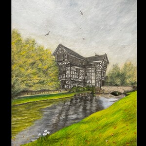 Little Moreton Hall, Artist Giclee Print - Limited Edition.