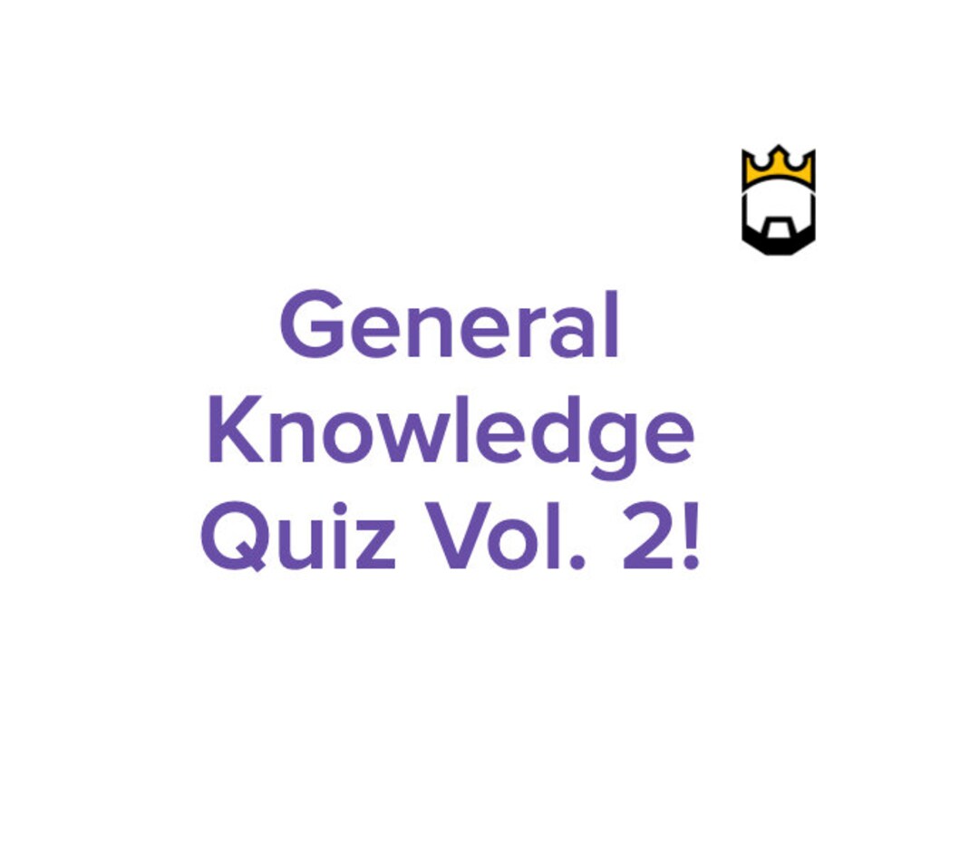 General Knowledge Quiz Vol 2 50 Fun Questions Printable Family Quiz ...