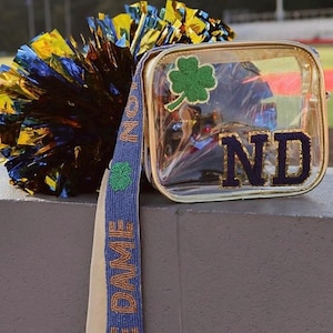 Notre Dame Stadium Clear Crossbody Bag: Fighting Irish Game Day Purse