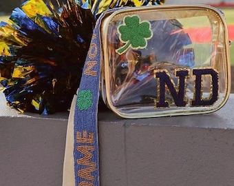 Notre Dame Stadium Clear Crossbody Bag: Fighting Irish Game Day Purse