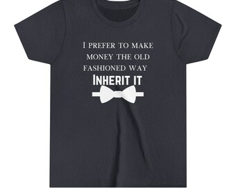 Old money kid - funny luxury shirt - Youth Short Sleeve Tee