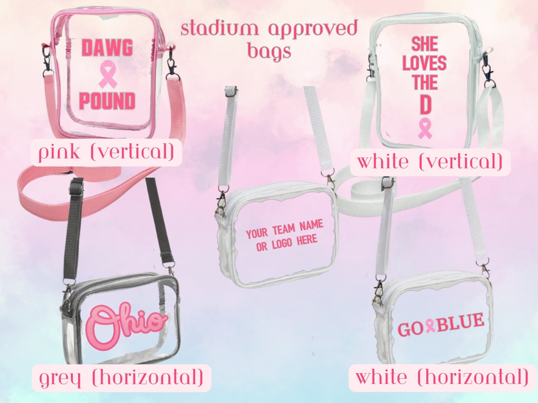 Clear Stadium Purse Crossbody Bag Breast Cancer Awareness Etsy