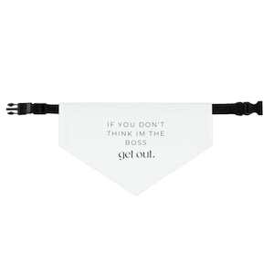 Boss Pet - Funny Pet Bandana Collar
