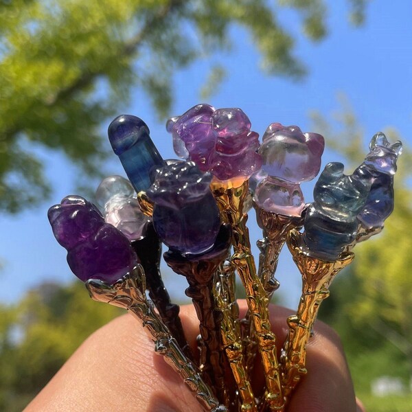 Cuillère de sorcière en cristal - Outils d'autel, petites cuillères de cristal en cuivre, cadeaux en cristal