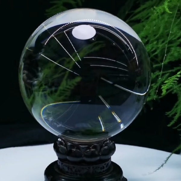 12.2CM giant clear crystal ball magic ball Divination, increment,natural clear ball+stand