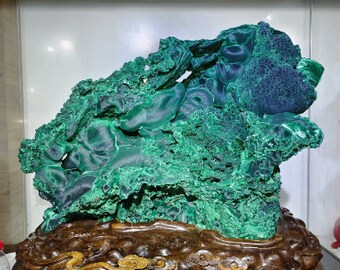 440LB Museum collection Stunning large specimen of malachite，Home decoration, collection