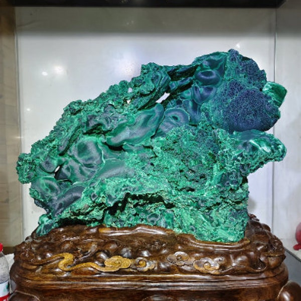 440LB Museum collection Stunning large specimen of malachite，Home decoration, collection