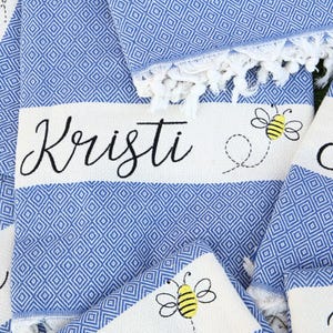 Personalized Wedding Beach Towel, Gifts For Her, 40&quot;x70&quot;, Gifts For Birthday, Wholesale Towel, Bridal Shower Party, Embroidered Cotton Towel