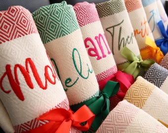 Personalized Beach Towel, Embroidered Towel For Birthday Gift, 40&quot;x70&quot;, Pool Party Favor, Special Gift, Shower Party Towel, Birthday Gift