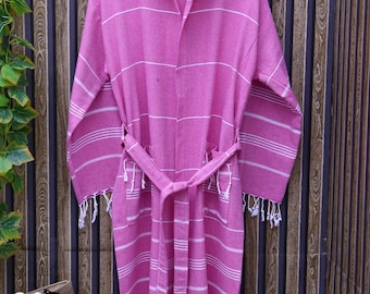 CUSTOM Turkish Bathrobes, Bridal Robe, SPA Cotton Robes, Women Robe, Black Turkish Robe, Bridesmaid Robe, Boho Bridal Robe, Cotton Robe