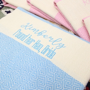 Regalos para fiestas de Halloween, toalla de playa turca bordada, toalla al por mayor, 40" x 70", obsequios para despedidas de soltera, regalos personalizados, regalo de despedida de soltera