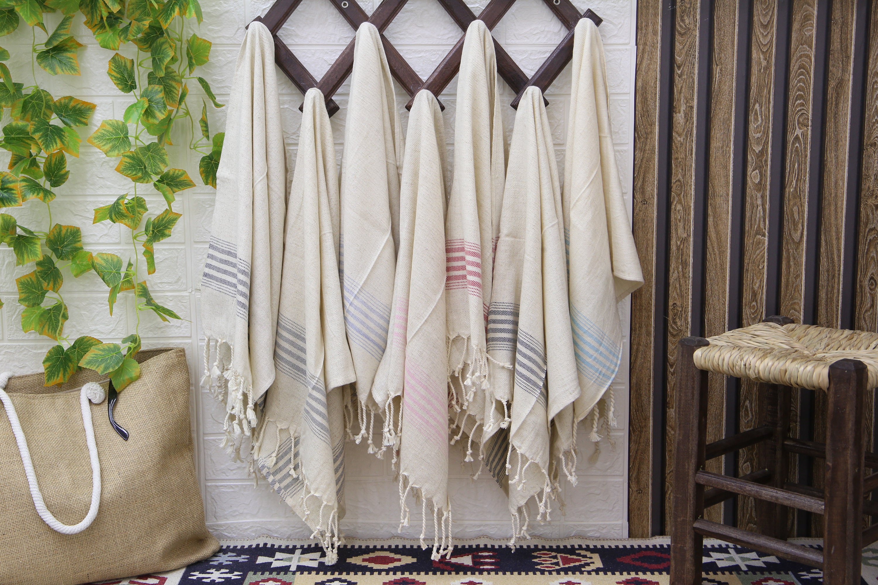 Linen Hand Towel For Kitchen, Personalized Bridesmaid Small Towel, Tea Service Towel, Napkin Linen Towel, 20"x36", Bath Face and Head Fouta