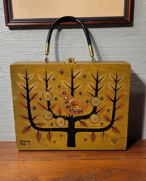 Original 1967 Enid Collins "Money Tree" Box Purse