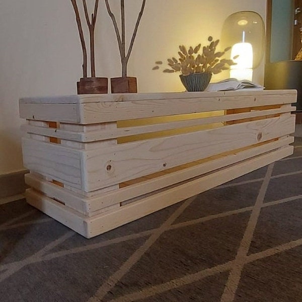 Meuble TV meuble TV buffet en bois design style plateforme pas de banc en bois recyclé banc meubles de maison en bois design style moderne