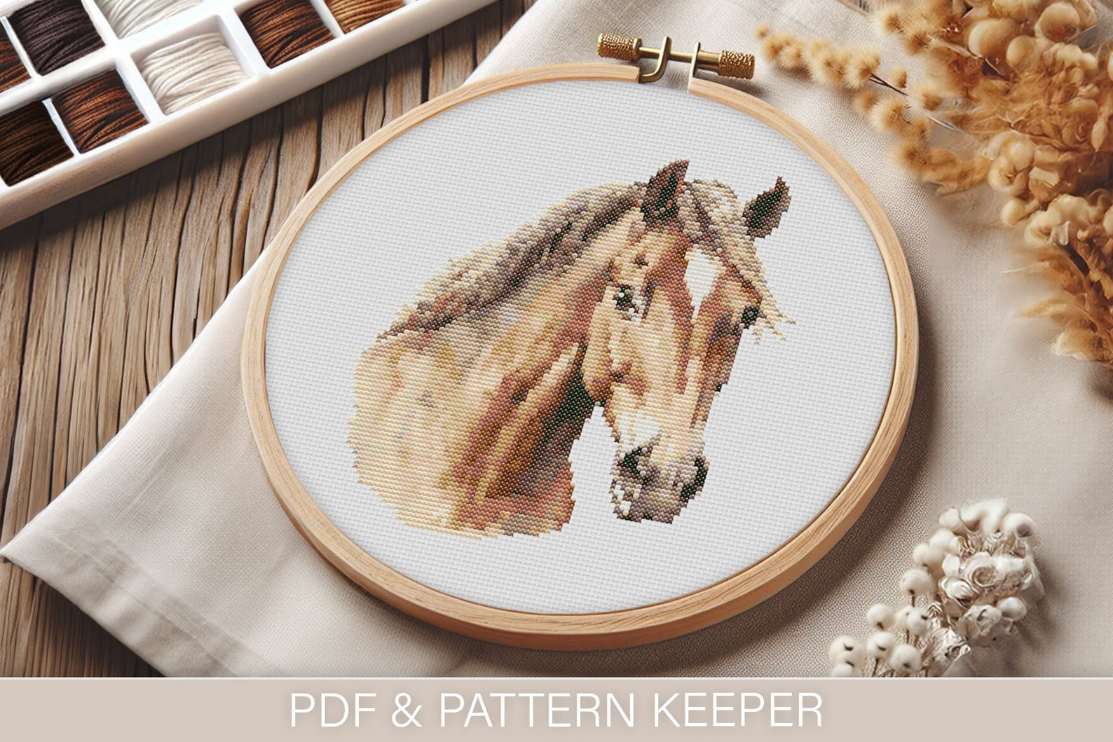 Modern Horse Cross Stitch Pattern PDF Easy to Follow Pattern Keeper ...