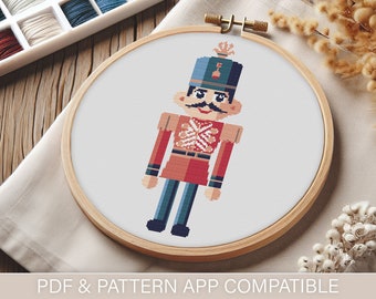 Counted Cross Stitch Pattern: nutcracker 1 Art, Printable PDF, 18 Count ...