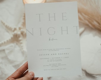 Modern Rehearsal Dinner Invitation Template (Digital Download)