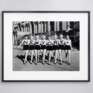 New York Chorus Line Girls, 1930s - Vintage - High Quality Print