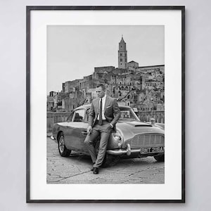Daniel Craig Print -  James Bond 007 - Matera, Italy - 2021 - High Quality Print