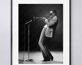 Miles Davis Print | Jazz Legend | 1974 | High Quality Print