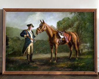 Soprano Pie-O-My Horse Painting Print - Tony Soprano Art - Arte de caballo estilo Napoleón- Impresión de alta calidad