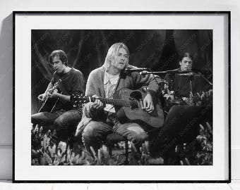 ネット販売済み 額付き NIRVANA カートコバーン MTV アンプラグド