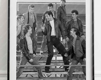 John Travolta Print | Iconic Movie Scene | Grease 1978 | High Quality Print