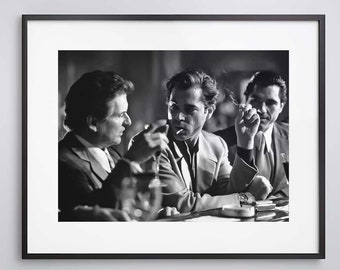 Joe Pesci und Ray Liotta in dem Film Goodfellas 1990 - Vintage - High Quality Druck