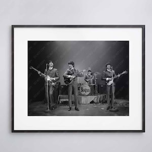 The Beatles Print | First live concert in the USA | The Coliseum, Washington, D.C. 1964 | Vintage | High Quality Print