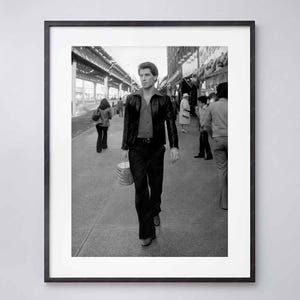 John Travolta Print | Iconic Scene |  1977 movie | Disco Era | High Quality Print