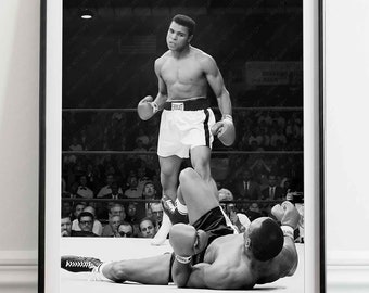 モハメドアリ vs ソニーリストン　大型 ポスター 追悼モハメドアリ名場面ポスター(ヨコ/アリvsリストン