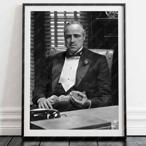 Marlon Brando Druck | Kultige Filmszene | Hochwertiger Druck