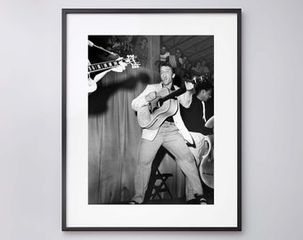 ヴィンテージポスター エルヴィス・プレスリー ザ・キング ライブオン